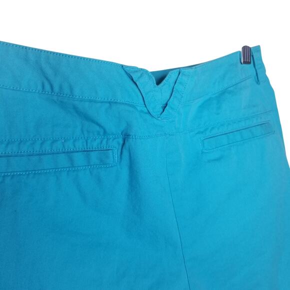 Columbia Women's Turquoise Blue Shorts Pockets Belt Loops Size 8 - Picture 3 of 6